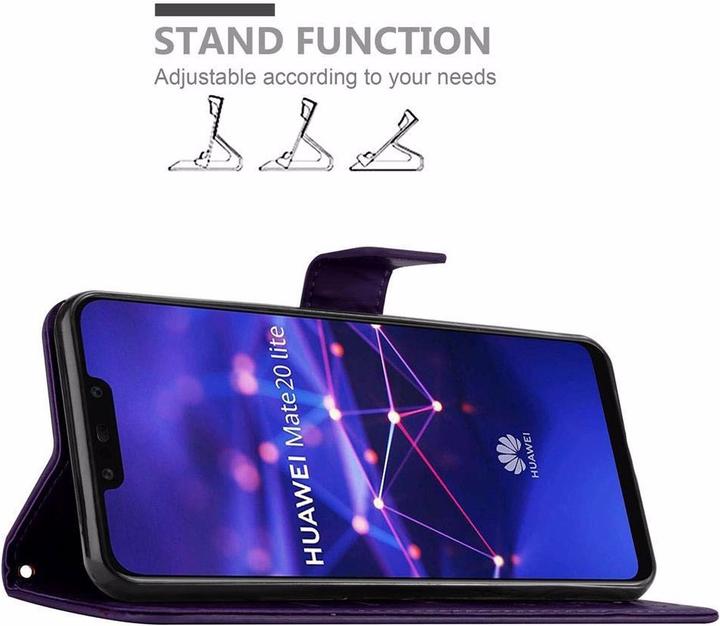 Image du produit Cadorabo Couverture du livre de fleurs (Mate 20 Lite)