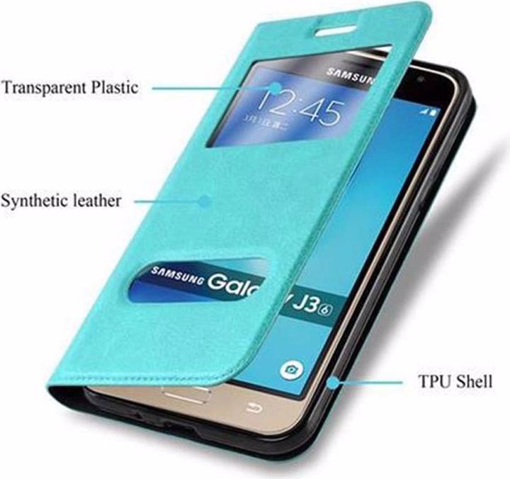 Productafbeelding Cadorabo Boek met Uitzicht Dubbele Raambedekking (Samsung Galaxy J3)