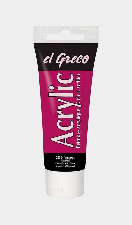Image du produit Kreul el Greco Acrylic 75ml (Vin rouge, 75 ml)