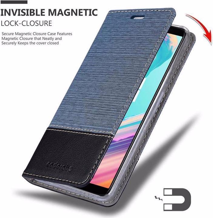 Produktbild Cadorabo Book Jeans Optik Cover (OnePlus 5T)