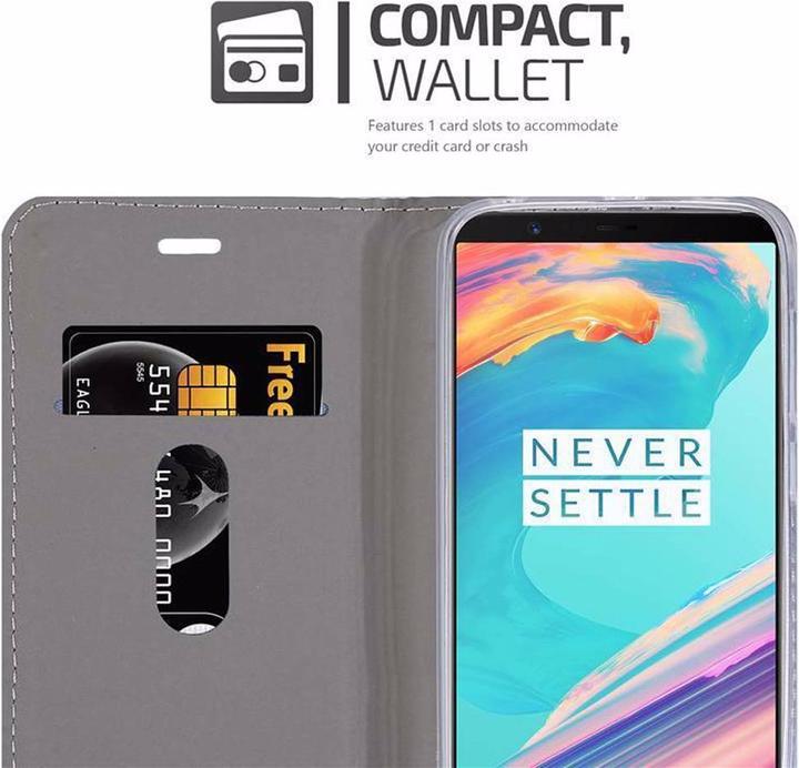Produktbild Cadorabo Book Jeans Optik Cover (OnePlus 5T)