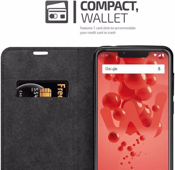 Productafbeelding Cadorabo Boek Onzichtbare Magneethoes (Wiko View 2 plus)