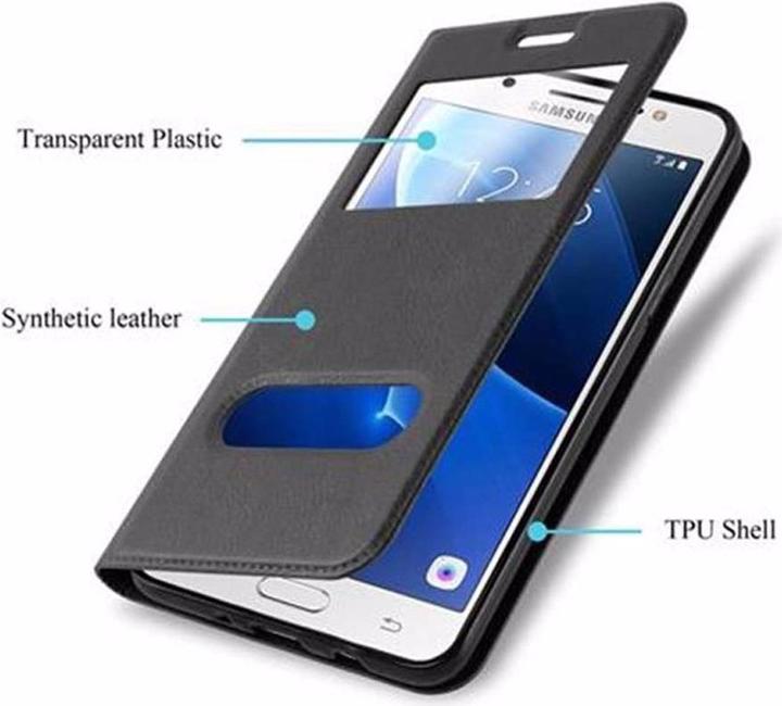 Productafbeelding Cadorabo Boek met Uitzicht Dubbele Raambedekking (Samsung Galaxy J7 2016)