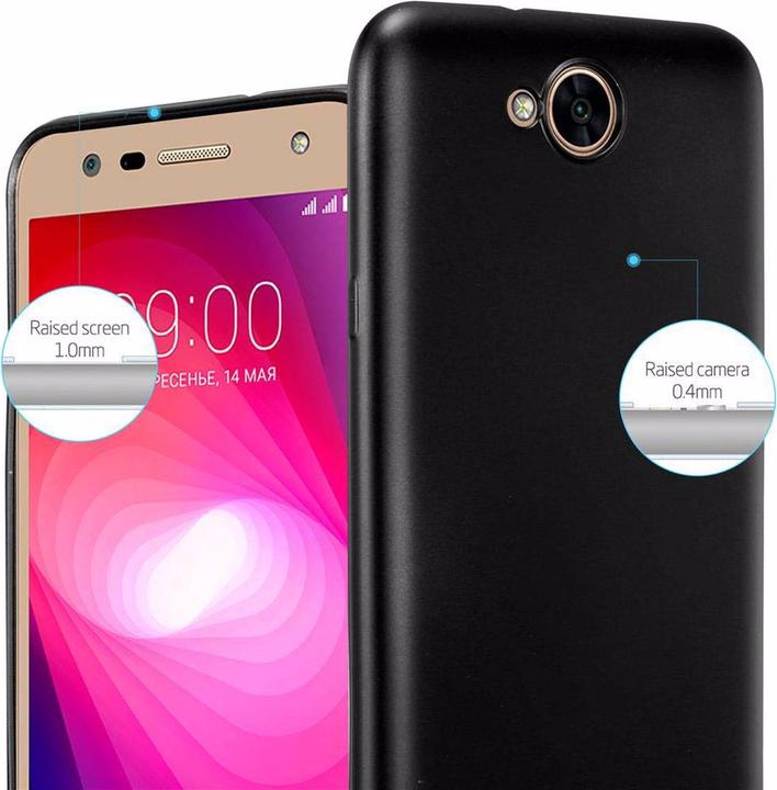 Actual product image Cadorabo TPU Matt Metallic Cover (LG X Power 2)