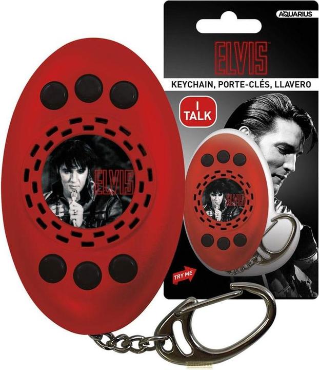 Actual product image NMR Distribution Elvis: SQUAWKey Talking Keychain