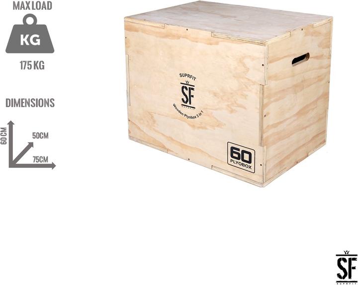 Produktbild Suprfit Baltrun Wooden Plyobox 3 in 1