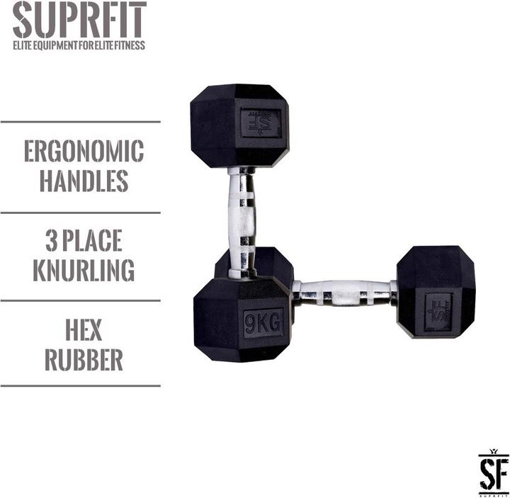 Image du produit Suprfit Haltères courts hexagonaux