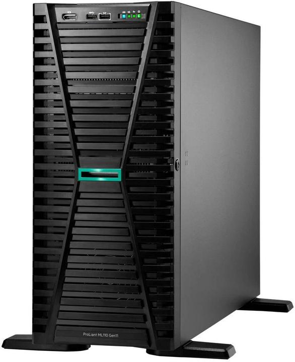 Produktbild HPE ProLiant ML110 Gen11 Tower Xeon-S 4510 12-Core 2.4GHz 2x32GB-R 8xSFF Hot Plug 2x480GB SSD MR408i (Intel Xeon Silver 4510, 64 GB, Tower Server)