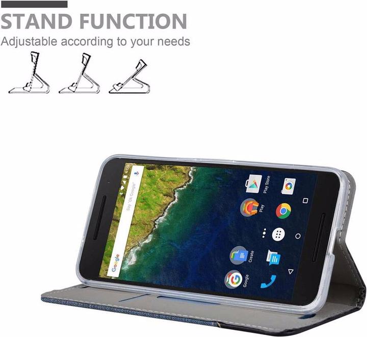 Productafbeelding Cadorabo Boek Jeans Optiek Cover (Huawei Nexus 6P)