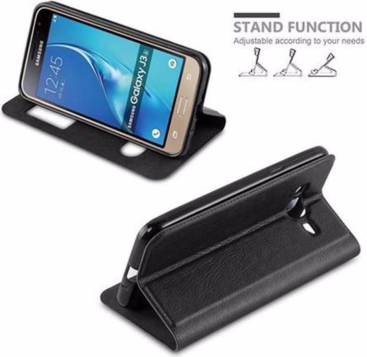 Produktbild Cadorabo Book mit View Doppelfenster Cover (Samsung Galaxy J3 (2016))