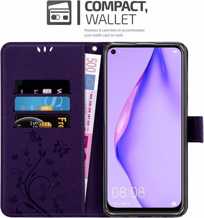 Productafbeelding Cadorabo Bloemen Boekomslag (Huawei P40 Lite)