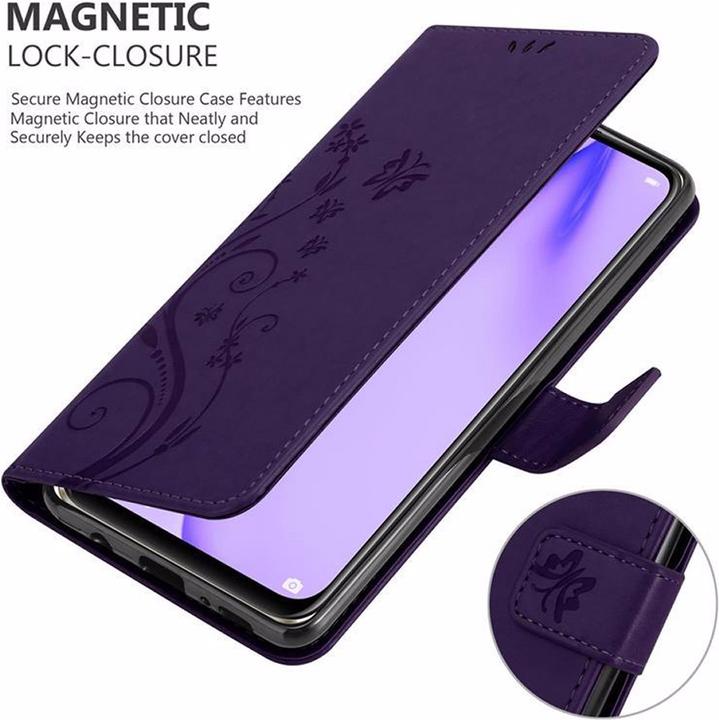 Productafbeelding Cadorabo Bloemen Boekomslag (Huawei P40 Lite)