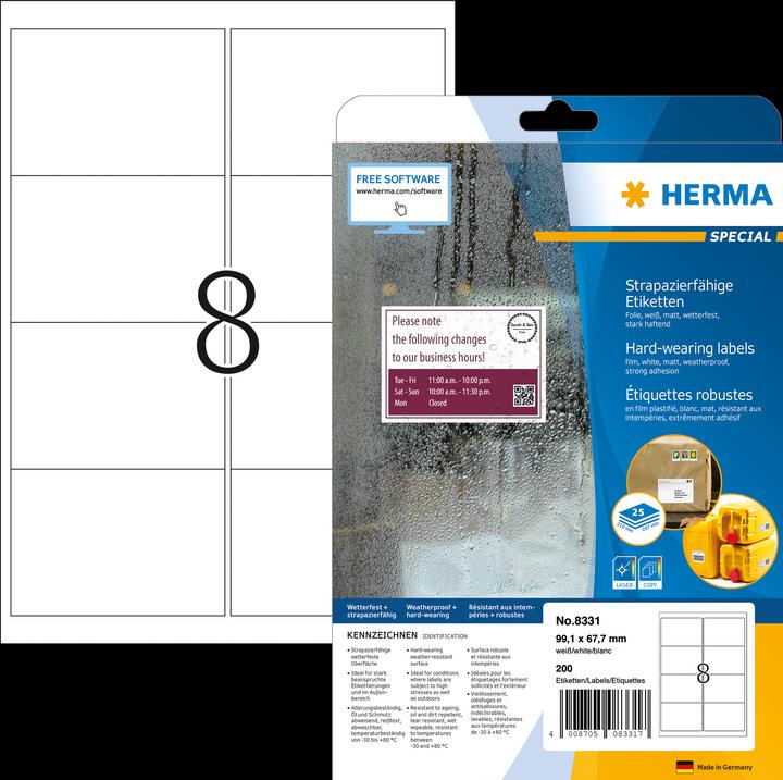 Immagine prodotto HERMA Etichette per spedizioni resistenti alle intemperie A4