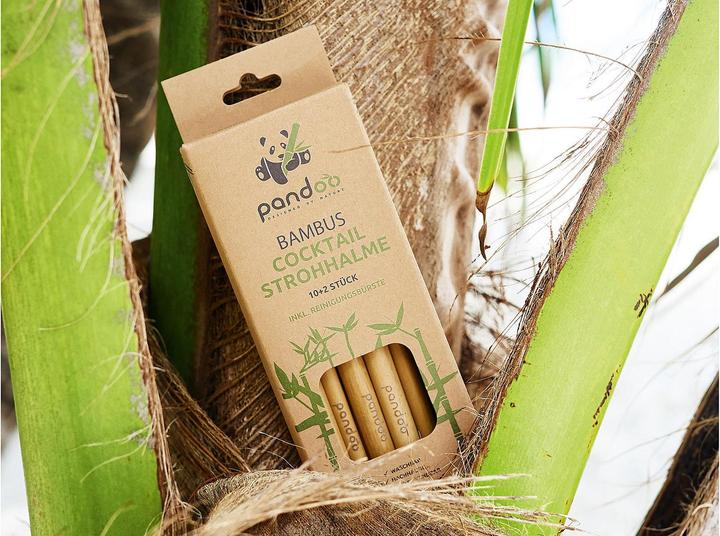 Produktbild Pandoo Cocktail-Strohhalm Bambus 12er (12 x)