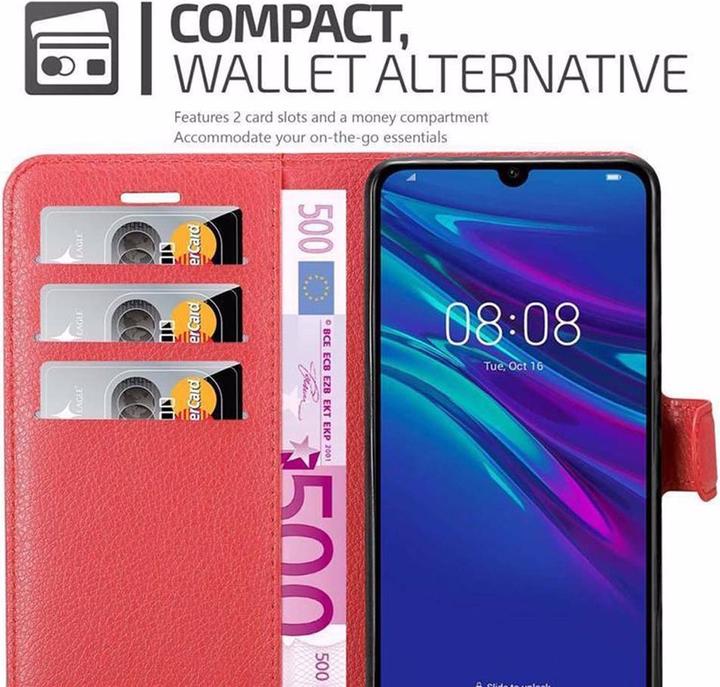 Actual product image Cadorabo Book with stand function cover (Huawei Y6 (2019))