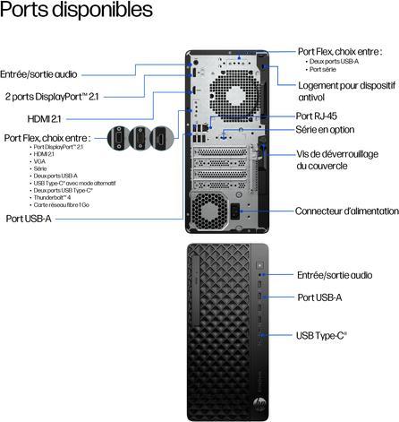 Image du produit HP ELITEDESK 8 TOWER G1I U9-285 (Intel Core Ultra 9 285H, 64 Go, 2000 Go)