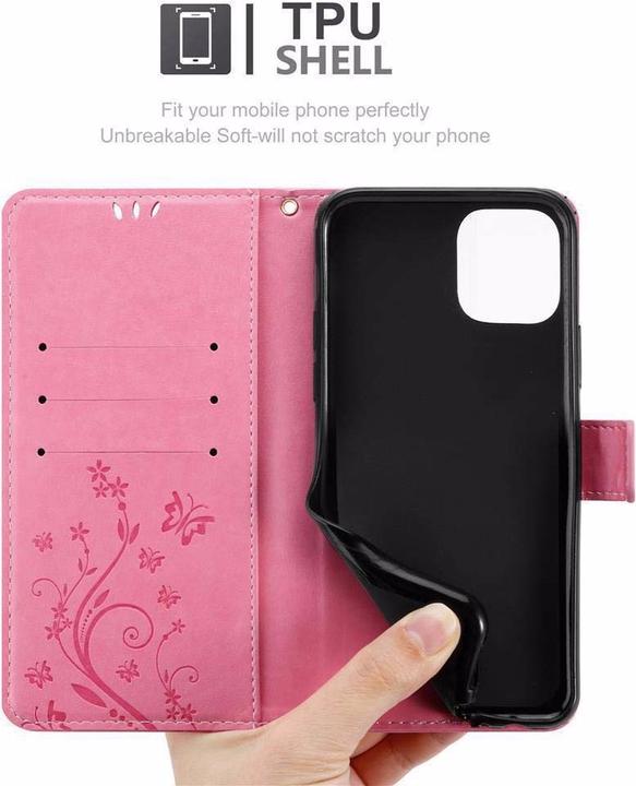 Actual product image Cadorabo Flower Book Cover (Apple iPhone 11)