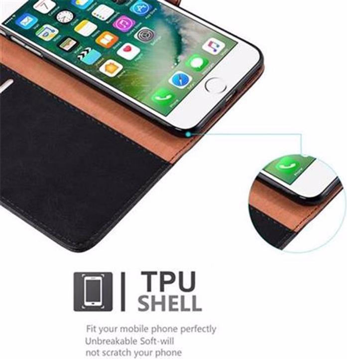 Produktbild Cadorabo Book Luxury Cover (Apple iPhone 8 Plus, Apple iPhone 7s Plus, Apple iPhone 7 Plus)