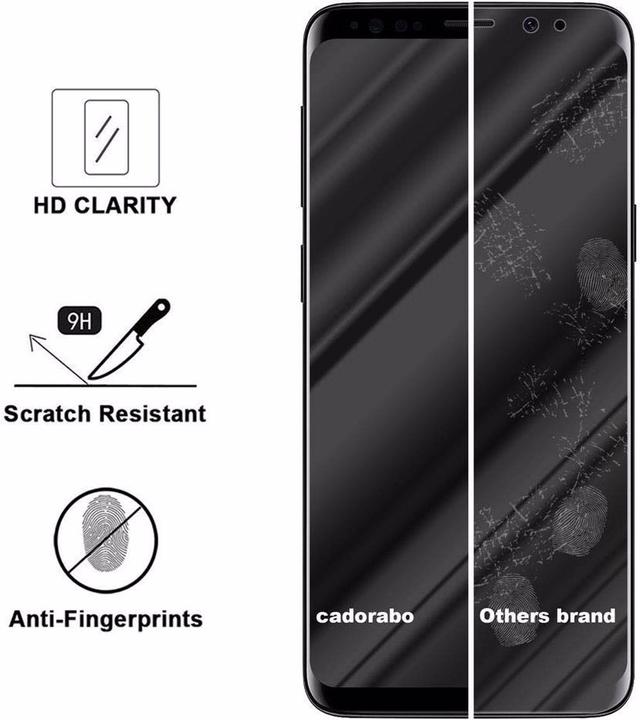 Actual product image Cadorabo Full Glue screen protector glass (1 Piece, Samsung Galaxy S9+)