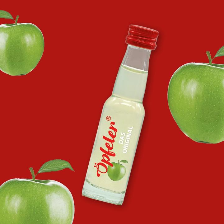 Produktbild Öpfeler SHOT Saurer Apfel Likör Box / (24 x 2 cl)