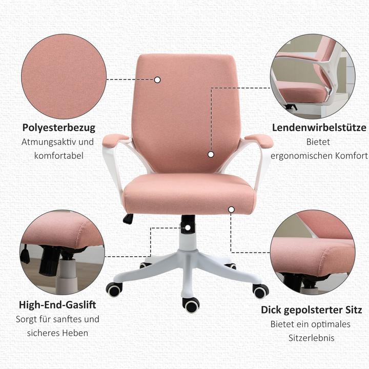 Actual product image Vinsetto Office chair ergonomic line design, soft upholstery