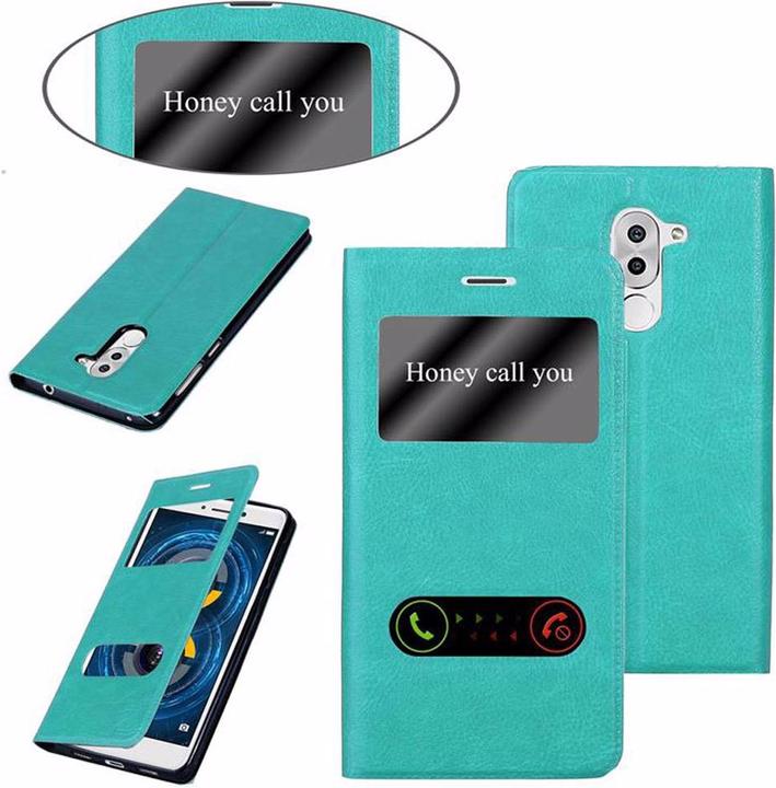 Actual product image Cadorabo Book with View double window cover (Mate 9 Lite, Fee 6X, Huawei GR5)