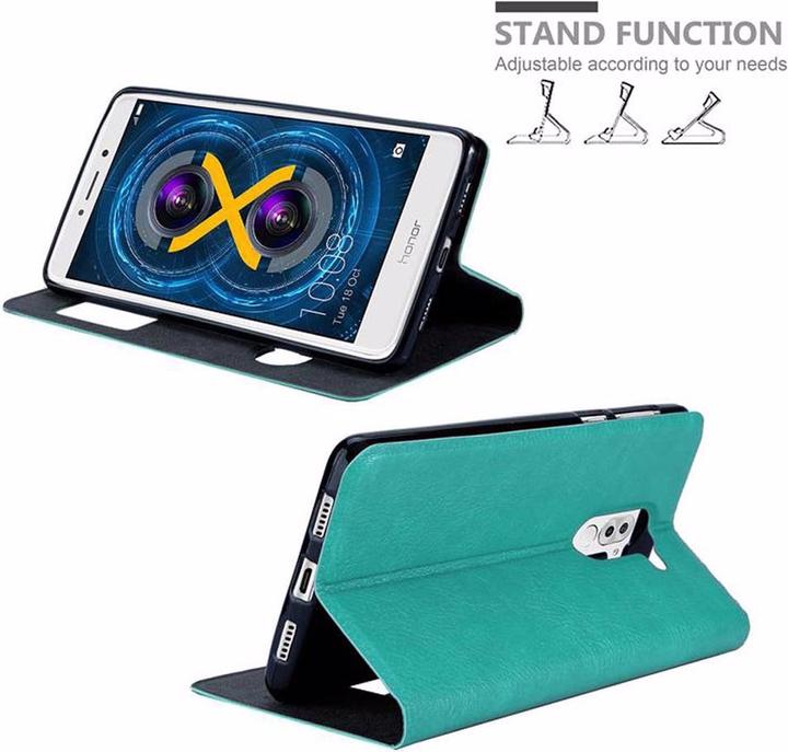 Actual product image Cadorabo Book with View double window cover (Mate 9 Lite, Fee 6X, Huawei GR5)