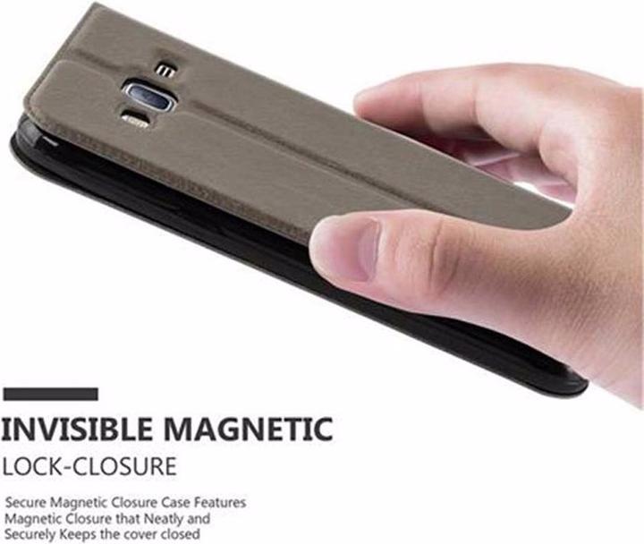 Actual product image Cadorabo Book with View double window cover (Samsung Galaxy J3 (2016))