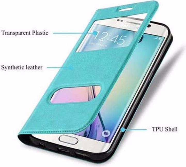Productafbeelding Cadorabo Boek met Uitzicht Dubbele Raambedekking (Samsung Galaxy S6 Edge)