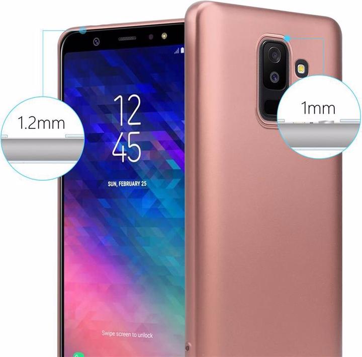 Actual product image Cadorabo TPU Matt Metallic Cover (Samsung Galaxy A6+)