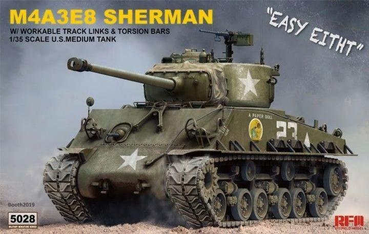 Actual product image Rye Field Model SHERMAN M4A3E8 W/Workable Track left