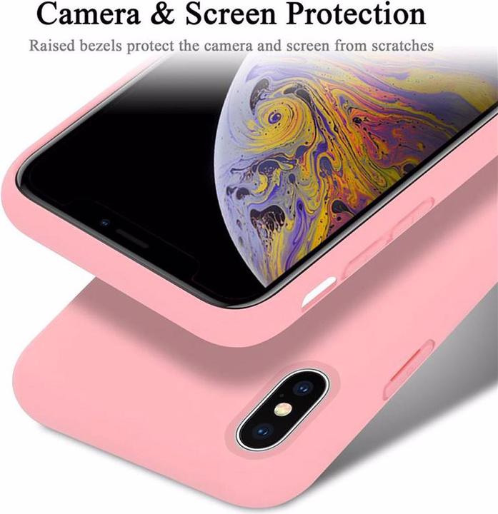 Actual product image Cadorabo TPU Liquid Silicone Case Cover (Apple iPhone X)