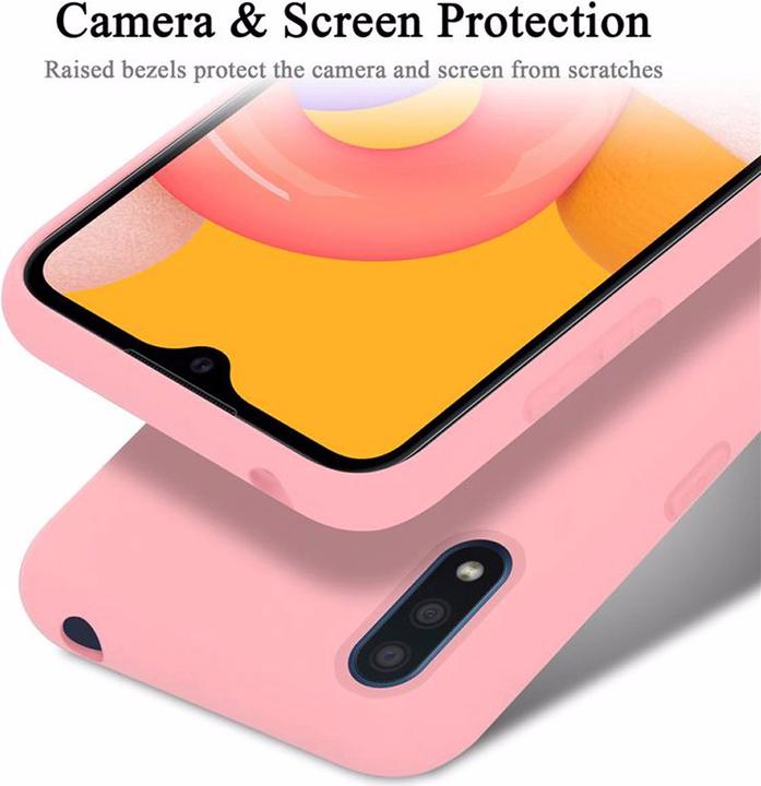 Actual product image Cadorabo TPU Liquid Silicone Case Cover (Samsung Galaxy A01)