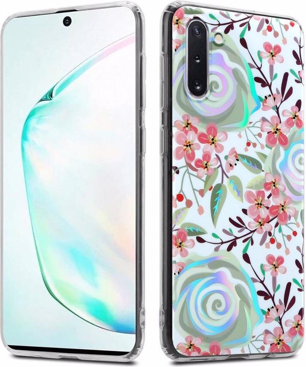 Produktbild Cadorabo IMD TPU Bunte Blumen & Blätter Cover (Samsung Galaxy Note 10)