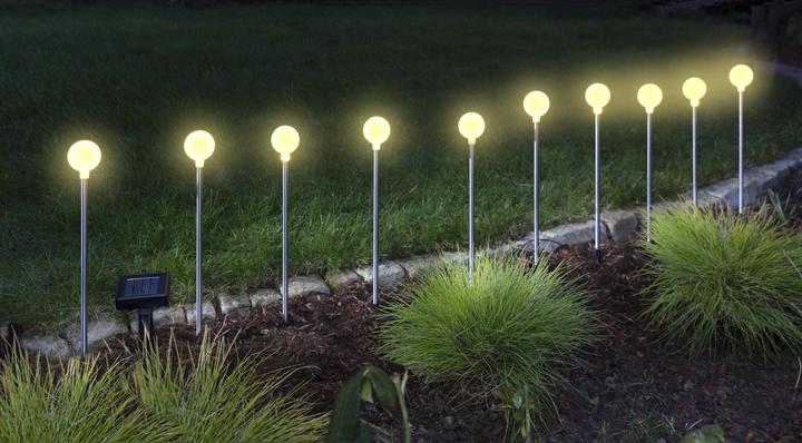 Actual product image Wetelux Solar ball light chain with solar panel, warm white