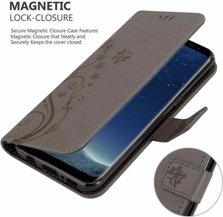 Actual product image Cadorabo Flower Book Cover (Samsung Galaxy S8)
