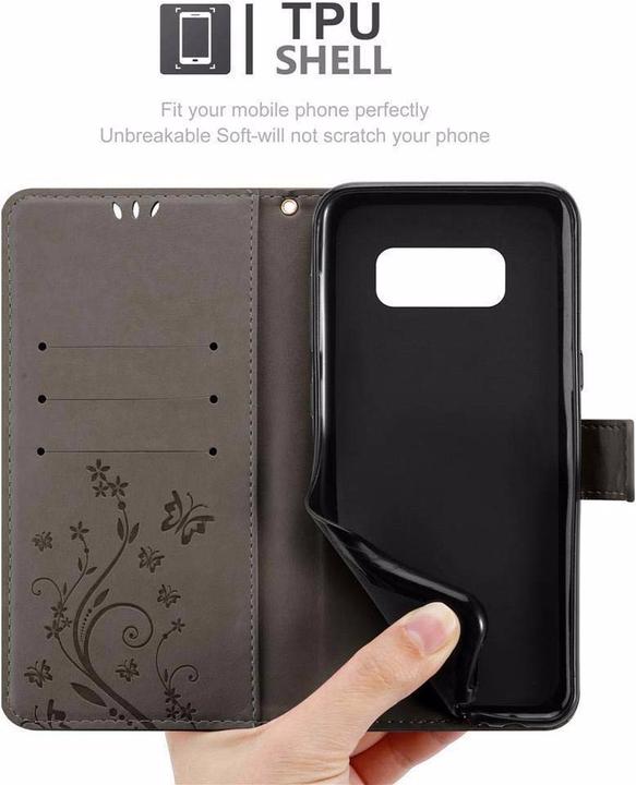Actual product image Cadorabo Flower Book Cover (Samsung Galaxy S8)