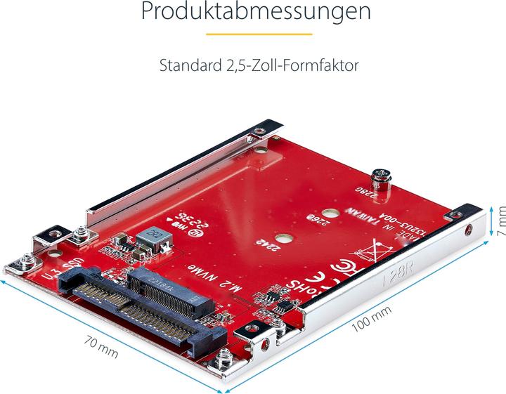 Produktbild StarTech M.2 to U.3 Adapter