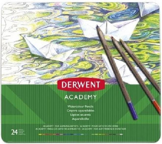 Produktbild Derwent Academy Aquarellstifte (Mehrfarbig, 24 x)