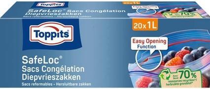 Toppits Safeloc Zipper-Gefrierbeutel 1 Liter 20 (20 x)