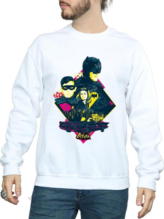 Immagine prodotto Felpa in cotone con personaggi Pop Art della serie TV di Batman (XL)