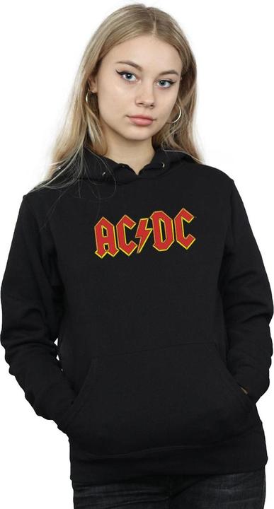 Actual product image AC/DC Womens/Ladies Red Logo Hoodie (S)
