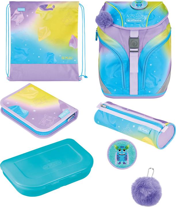 Herlitz Grundschulranzen SoftLight Greenline Little Monster (18 l)