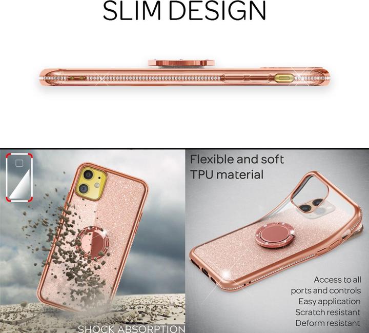 Immagine prodotto Nalia Anello Glitter Silicone Cover (Apple iPhone 11)
