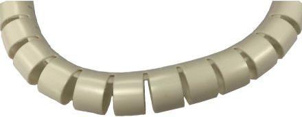 Produktbild Rs Pro Spiral-Kabelschutzschlauch PP Weiss, für Kabel-Ø 15mm bis 16mm, Länge 25m (Kabelspiralschlauch, 2500 cm)