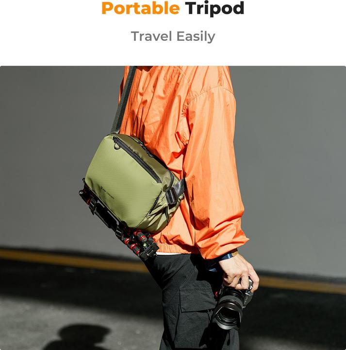 Image du produit K&F Concept Sling Bag 10L Urban Wander 01 (Sac à bandoulière pour appareil photo, 10 l)