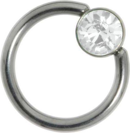Image du produit Bijouteria Tige piercing (Acier inoxydable, Cristal Swarovski)