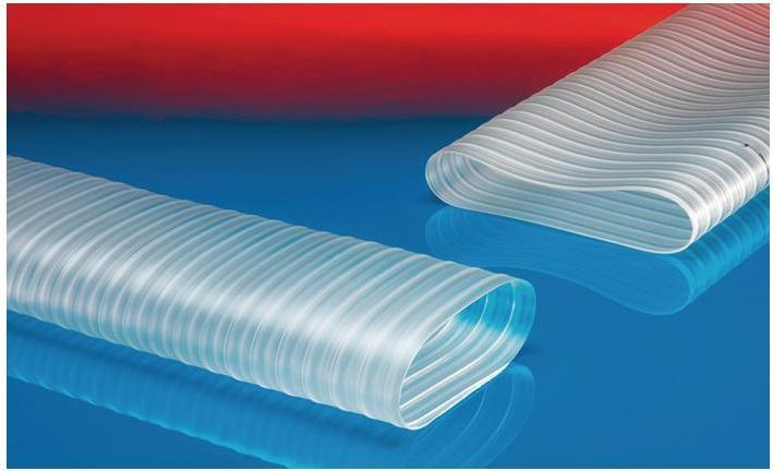 Actual product image Norres Flat hose PROTAPE® PUR-C 335 FOOD-AS FLAT Inner-Ø 305 mm Outer-Ø 310 mm Length 5 m Wall thickness
