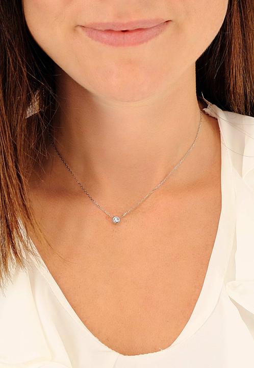 Produktbild Muau Anhänger Zargenfassung (750/18K Weissgold)