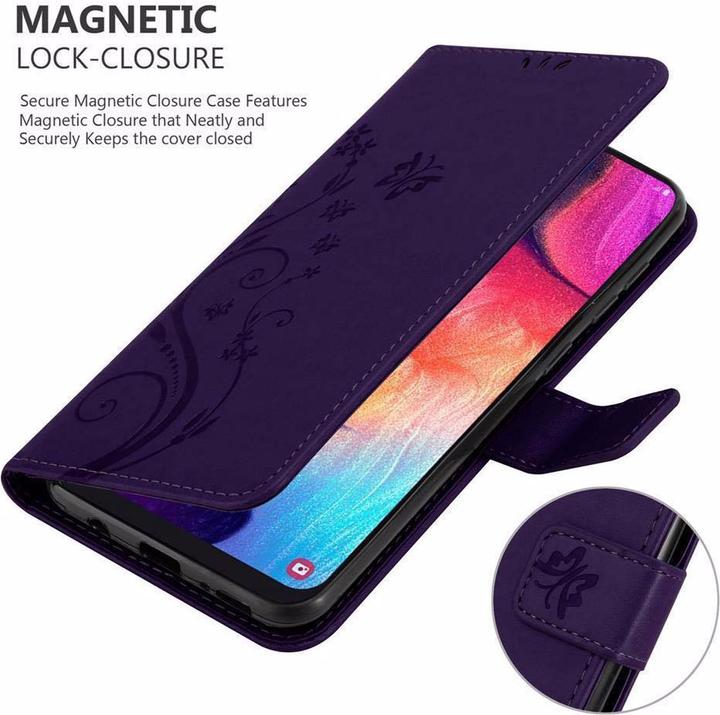 Actual product image Cadorabo Flower Book Cover (Samsung Galaxy A50s, Samsung Galaxy A30s)